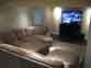 Finished basement home theatre